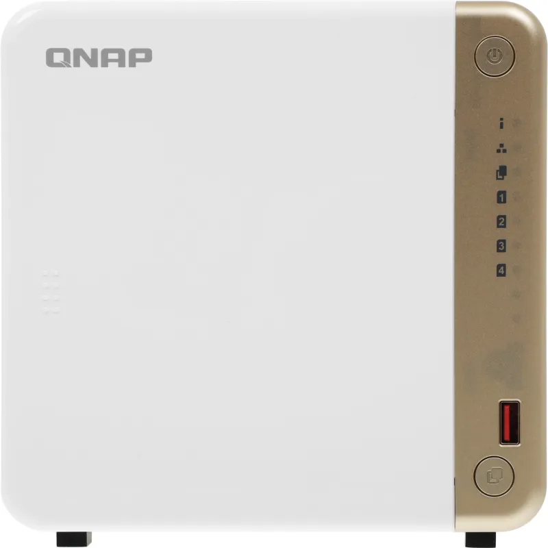 Система хранения данных QNAP CHANNEL 2C 2GhzCPU/4Gb(upto16)/upto 4HDD, upto 20 with TL-D800C/SATA(3,5'')/ 2xUSB3.2 2xUSB2.0/1xHDMI/1xExp.slot/1x2,5Gb/iSCSI/1xPS/2YW TS-462-4G-EU-RU