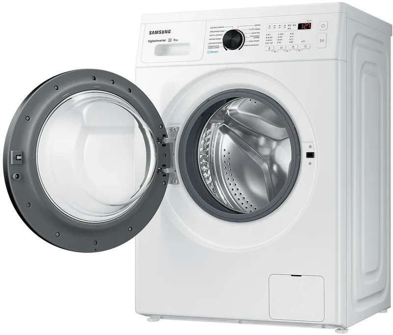 Стиральная машина Samsung WW60AG4S00CE/LD класс: A загр.фронтальная макс.:6кг белый инвертер