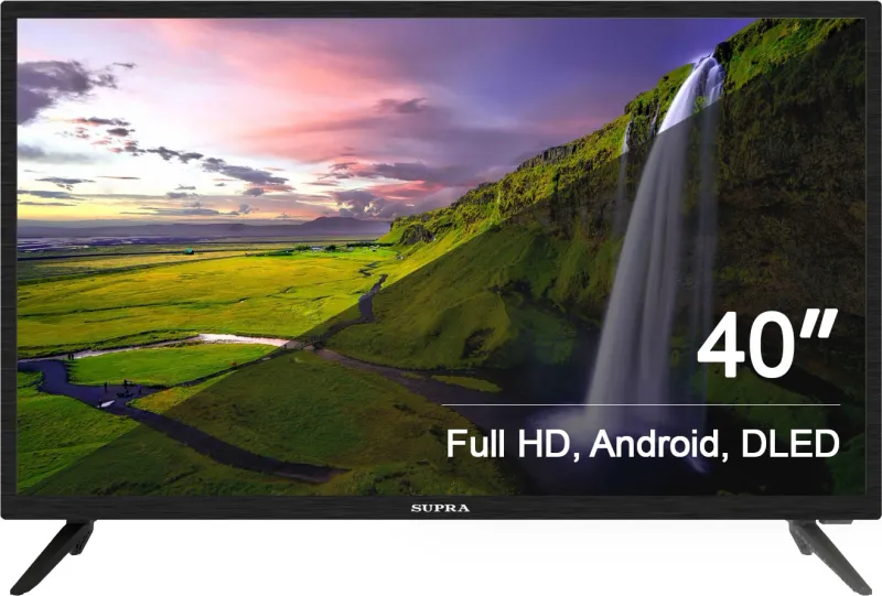 Телевизор LED Supra 40" STV-LC40ST0045F черный FULL HD 50Hz DVB-T DVB-T2 DVB-C WiFi Smart TV