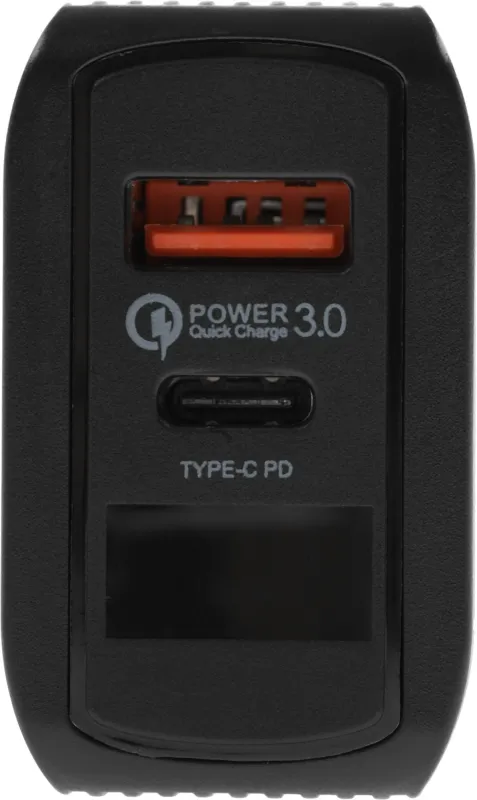 Сетевое зар./устр. Wiiix UNNK-4-2-02-QCPD-B 20W 3A (PD+QC) USB-C/USB-A черный