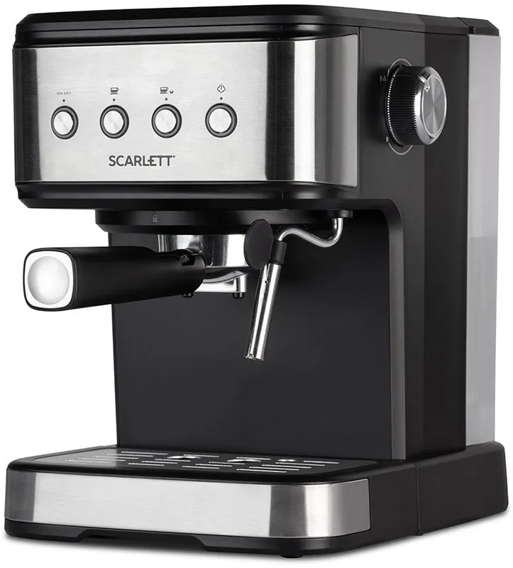 Кофеварка рожковая Scarlett SC-CM33022 1100Вт серебристый/черный