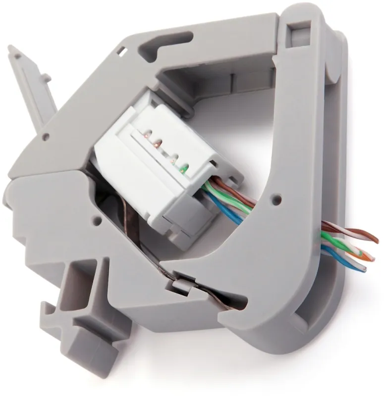 Крепление Hyperline FP-IE-DIN-KJ-1-GY (упак.:1шт) 1м