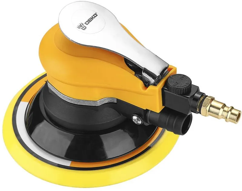 Шлифмашина орбитальная Deko DKOS150 d=150мм желтый/черный