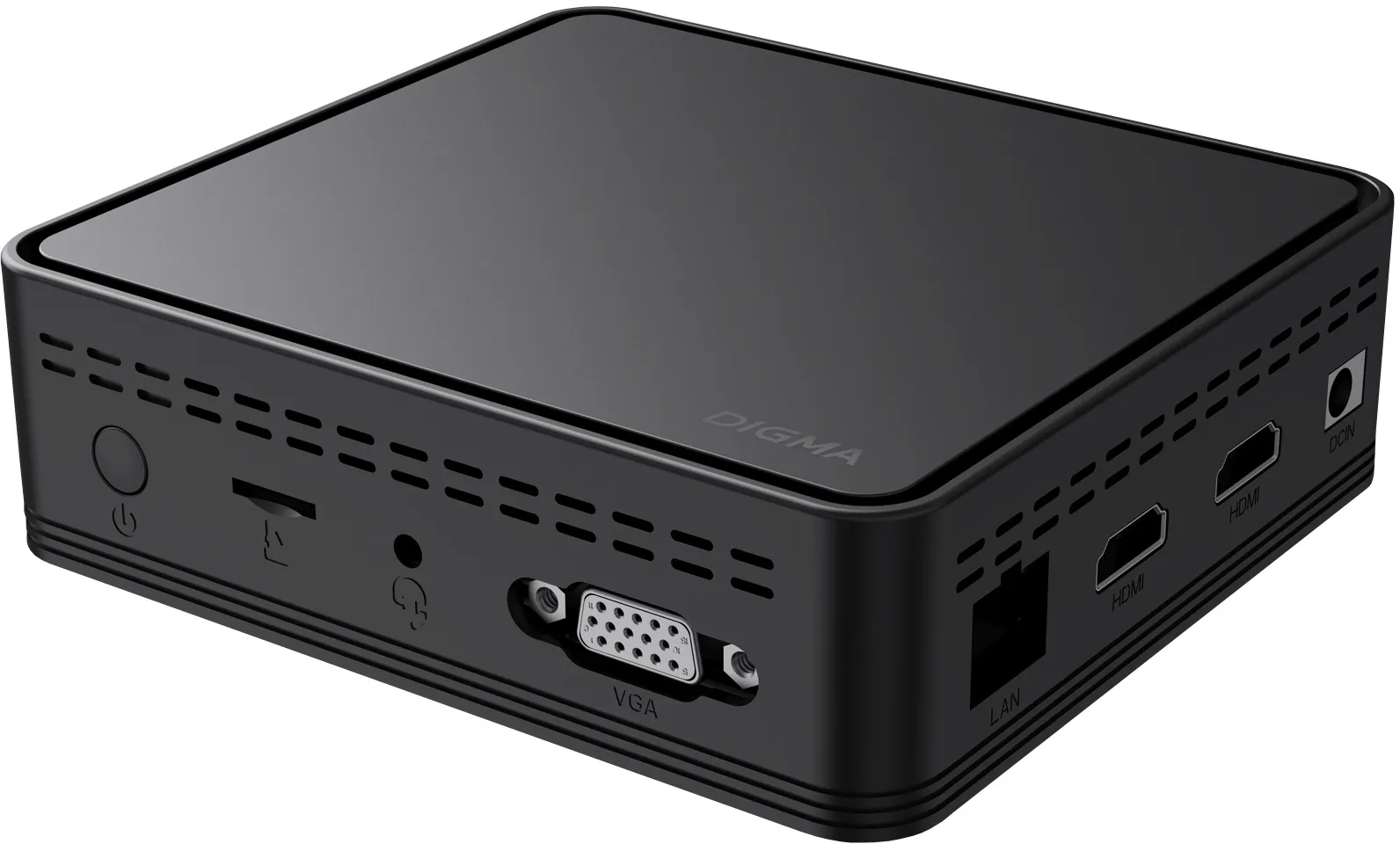 Неттоп Digma Mini Office P N5030 (1.1) 8Gb SSD256Gb UHDG 605 CR Windows 11 Professional GbitEth WiFi BT 36W черный (DPN5-8CXW01)
