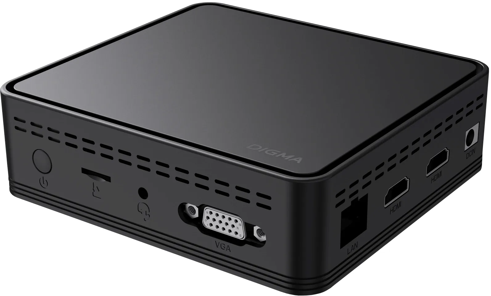 Неттоп Digma Mini Office P N5030 (1.1) 8Gb SSD256Gb UHDG 605 CR Windows 11 Professional GbitEth WiFi BT 36W черный (DPN5-8CXW01)