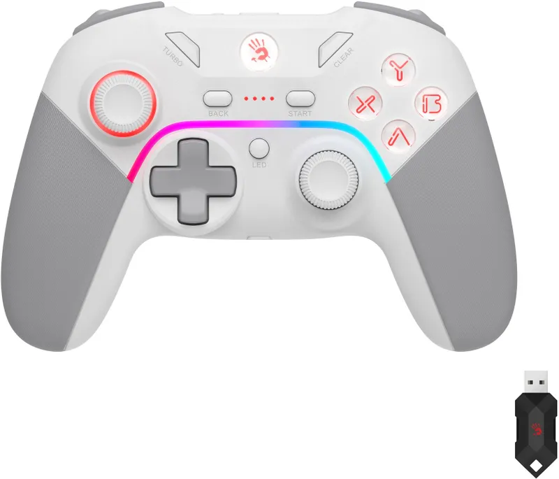 Геймпад A4Tech Bloody GPW70 Sports белый USB Беспроводной виброотдача обратная связь (GPW70 SPORTS WHITE)