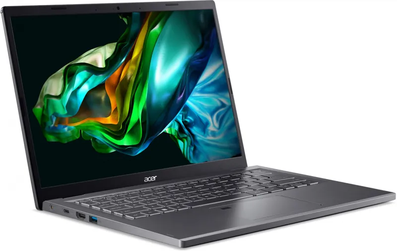 Ноутбук Acer Aspire 5 A514-56M-52QS Core i5 1335U 16Gb SSD512Gb Intel Iris Xe graphics 14" IPS WUXGA (1920x1200) noOS grey WiFi BT Cam (NX.KH6CD.003)
