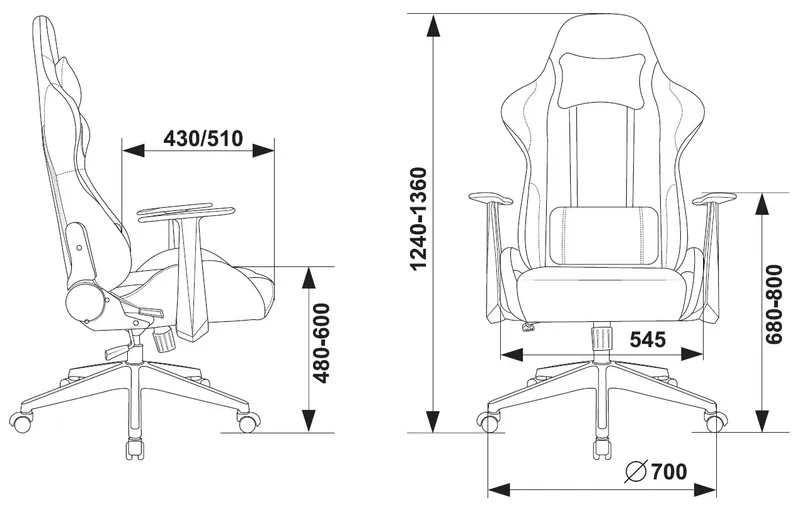 Кресло игровое Zombie Neo серый 3C1 с подголов. крестов. пластик