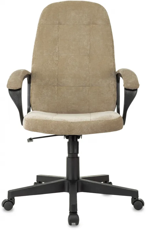 Кресло руководителя Бюрократ CH 002 Fabric песочный Light-21 крестов. пластик