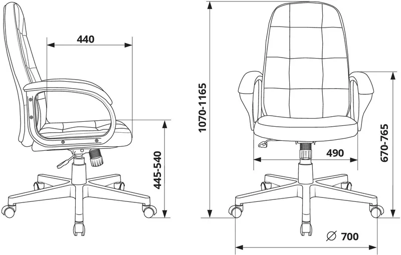 Кресло руководителя Бюрократ CH 002 Fabric черный Light-20 крестов. пластик