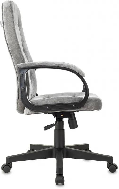 Кресло руководителя Бюрократ CH 002 Fabric серый Light-19 крестов. пластик