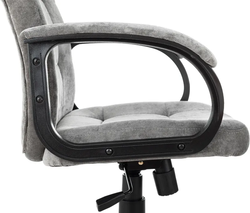 Кресло руководителя Бюрократ CH 002 Fabric серый Light-19 крестов. пластик