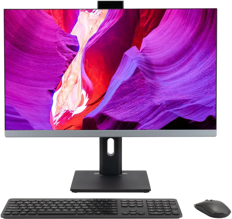 Моноблок Digma Pro Unity 27" Full HD i7 1255U (1.7) 16Gb SSD512Gb Iris Xe CR Windows 11 Professional GbitEth WiFi BT 90W клавиатура мышь Cam серый/черный 1920x1080
