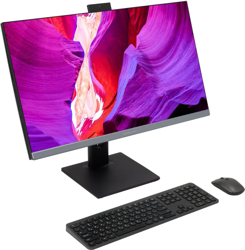 Моноблок Digma Pro Unity 27" Full HD i7 1255U (1.7) 16Gb SSD512Gb Iris Xe CR Windows 11 Professional GbitEth WiFi BT 90W клавиатура мышь Cam серый/черный 1920x1080