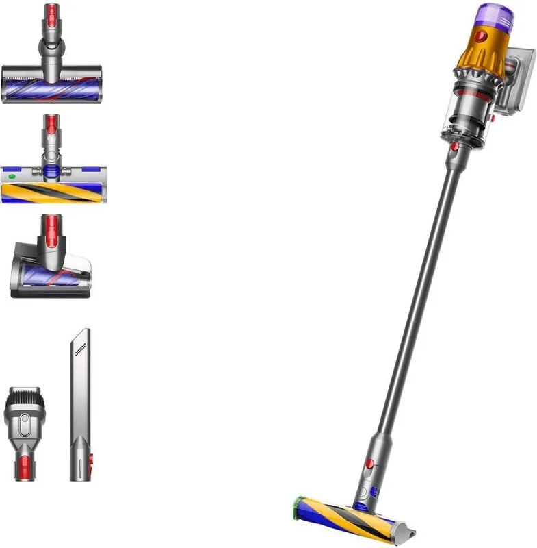 Пылесос ручной Dyson V12 Detect Slim Absolute (SV46) 545Вт желтый/никель