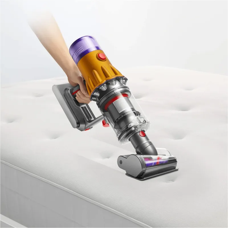 Пылесос ручной Dyson V12 Detect Slim Absolute (SV46) 545Вт желтый/никель
