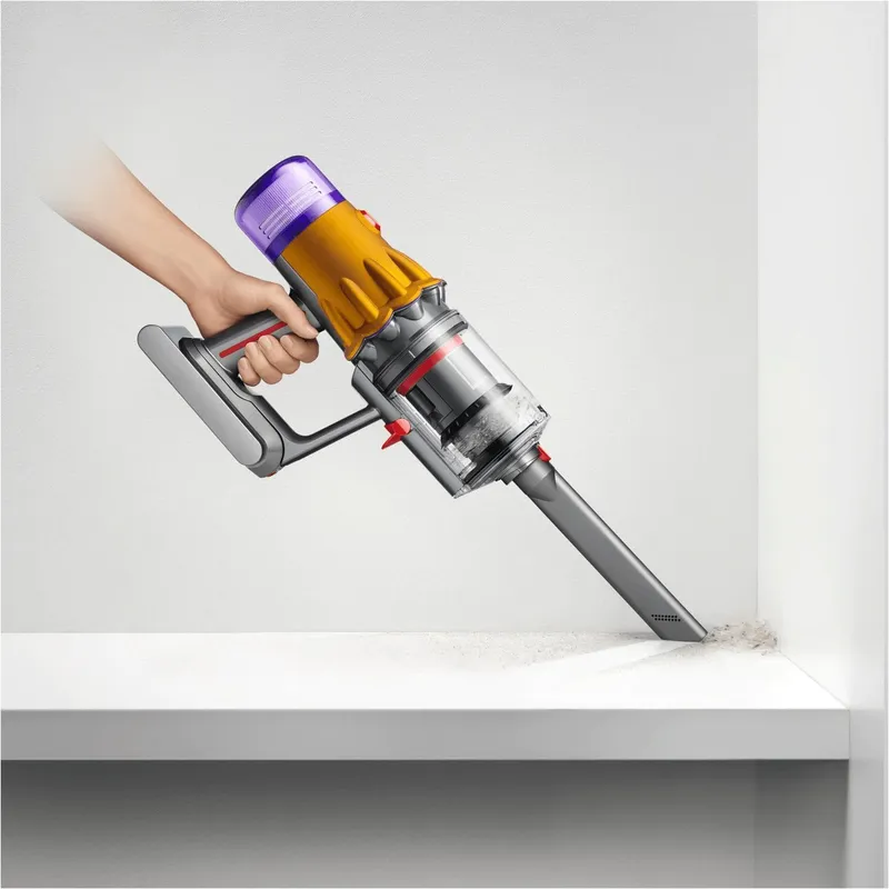 Пылесос ручной Dyson V12 Detect Slim Absolute (SV46) 545Вт желтый/никель