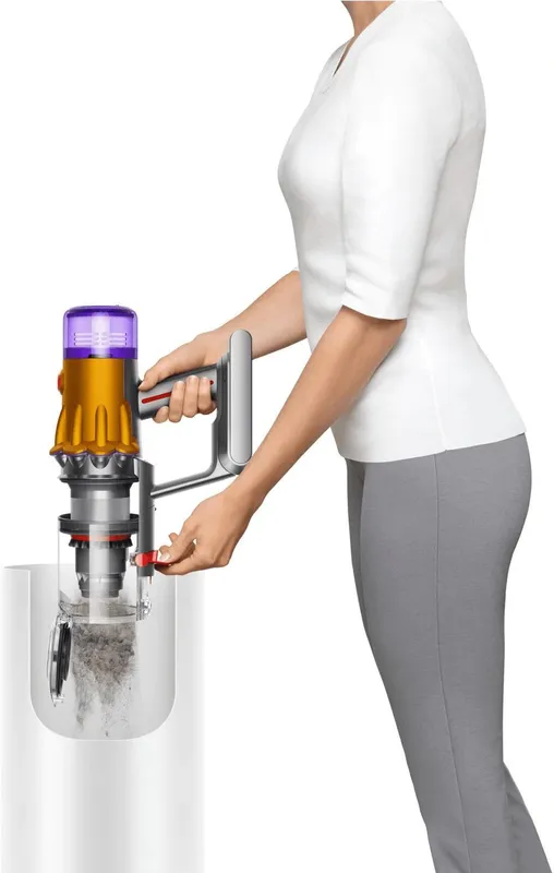 Пылесос ручной Dyson V12 Detect Slim Absolute (SV46) 545Вт желтый/никель