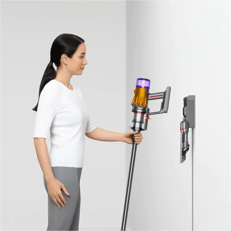 Пылесос ручной Dyson V12 Detect Slim Absolute (SV46) 545Вт желтый/никель