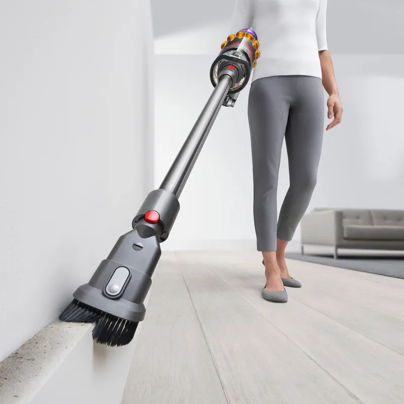 Пылесос ручной Dyson V15 Detect Absolute (SV47) 660Вт желтый/никель