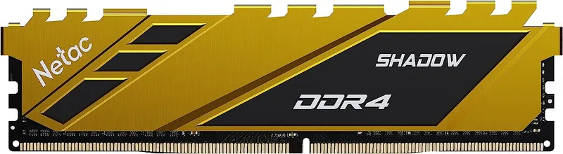 Оперативная память Netac Shadow 8GB DDR4-2666 C19 Yellow Memory module (DIMM)
