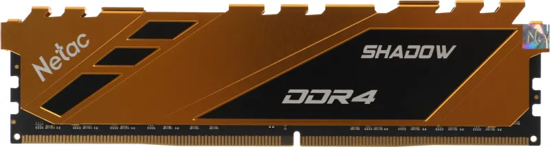 Оперативная память Netac Shadow 8GB DDR4-2666 C19 Yellow Memory module (DIMM)