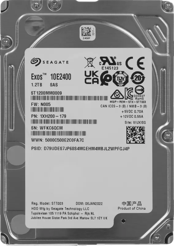 Жесткий диск Seagate SAS 3.0 1200GB ST1200MM0009 Server Enterprise Performance (10000rpm) 128Mb 2.5"