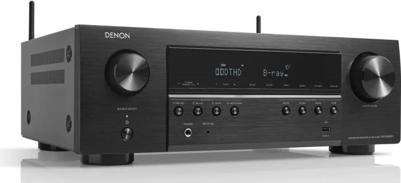 Ресивер AV Denon AVR-S660H 5.2 черный