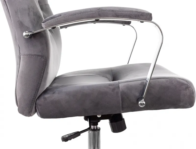 Кресло руководителя Бюрократ T-9928SL Fabric серый Italia 26 крестов. металл хром