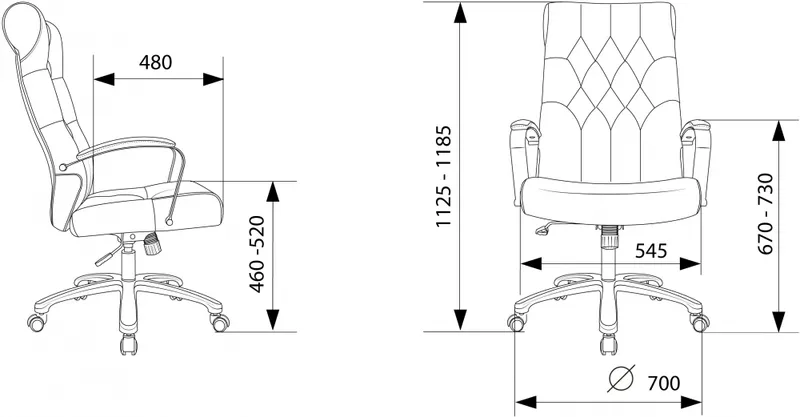 Кресло руководителя Бюрократ T-9928SL Fabric серый Italia 26 крестов. металл хром