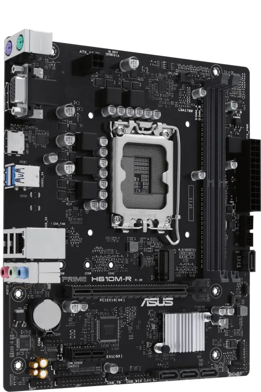 Материнская плата ASUS PRIME H610M-R-SI, LGA1700, H610, 2*DDR5, D-sub+DVI+HDMI, SATA 6.0, M.2, USB 3.2, mATX; 90MB1GL0-M0ECY0