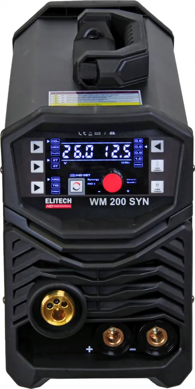 Сварочный аппарат Elitech WM 200 SYN инвертор ММА/TIG MIG/MAG 4.6кВт