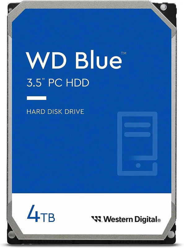 Жесткий диск Western Digital Blue HDD 3.5" SATA 4Tb, 5400rpm, 256MB  buffer, WD40EZAX, 1 year