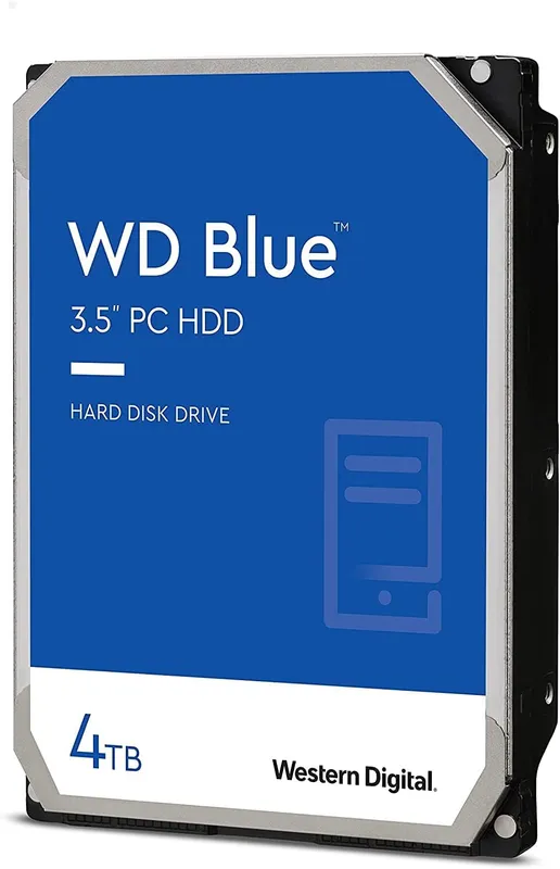 Жесткий диск Western Digital Blue HDD 3.5" SATA 4Tb, 5400rpm, 256MB  buffer, WD40EZAX, 1 year