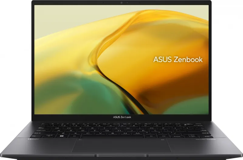 Ноутбук Asus Zenbook 14 UM3402YA-KP381W Ryzen 5 7530U 8Gb SSD512Gb AMD Radeon 14" IPS WQXGA (2560x1600) Windows 11 Home black WiFi BT Cam Bag (90NB0W95-M01880)