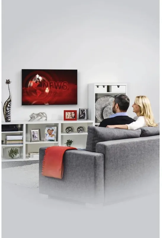 Кронштейн для телевизора Hama 00220809 черный 32"-65" макс.35кг настенный фиксированный