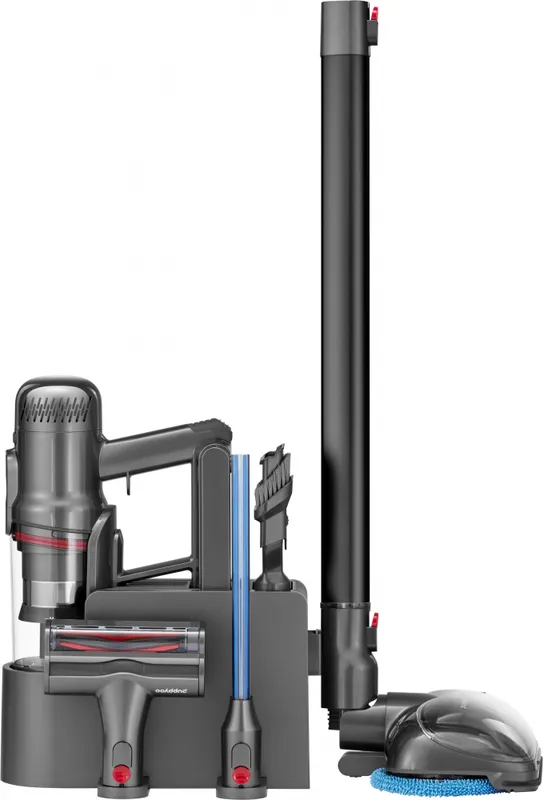 Пылесос моющий Puppyoo T12 Plus Rinse 585Вт серый/серый