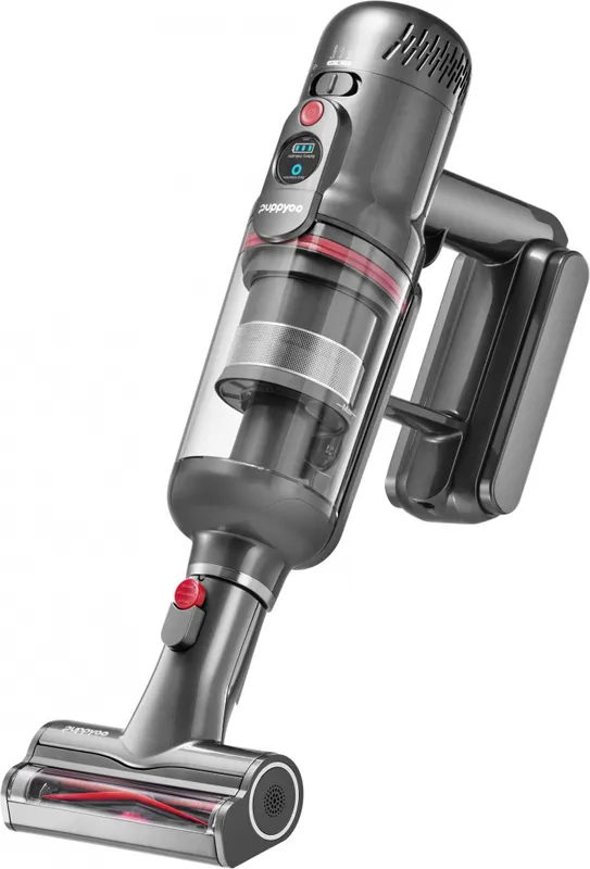 Пылесос моющий Puppyoo T12 Plus Rinse 585Вт серый/серый