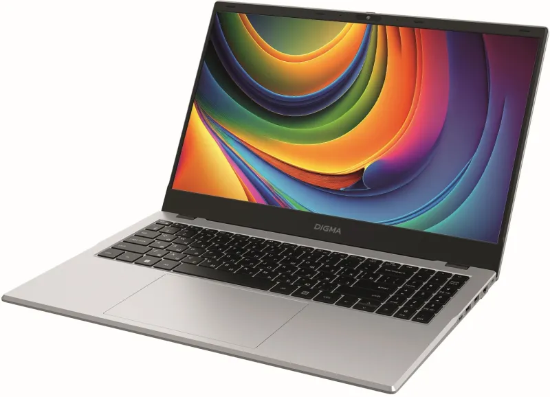 Ноутбук Digma EVE P5852 N200 8Gb SSD256Gb Intel UHD Graphics 15.6" IPS FHD (1920x1080) Windows 11 Professional silver WiFi BT Cam 5900mAh (DN15N2-8CXW01)