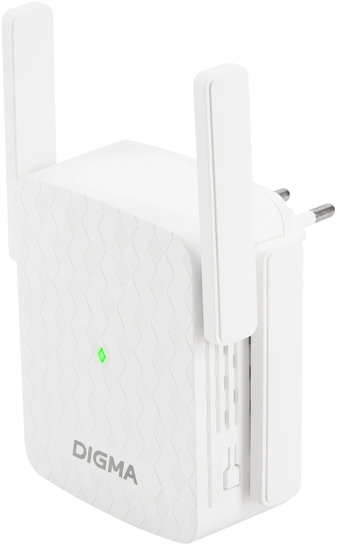 Повторитель беспроводного сигнала Digma D-WR400 AC1200 10/100BASE-TX/Wi-Fi белый