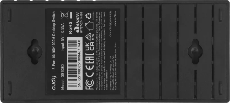 Коммутатор Cudy GS108D (L2) 8x1Гбит/с неуправляемый