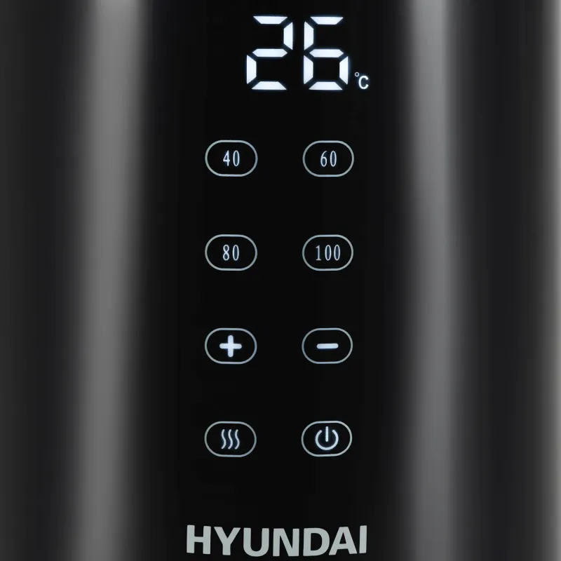 Чайник электрический Hyundai HYK-S4017 1.7л. 2200Вт черный корпус: металл