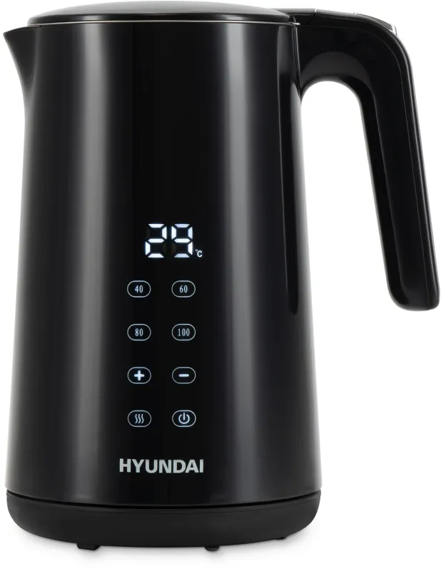 Чайник электрический Hyundai HYK-S4017 1.7л. 2200Вт черный корпус: металл