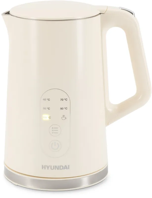 Чайник электрический Hyundai HYK-S3605 1.7л. 2200Вт кремовый корпус: металл