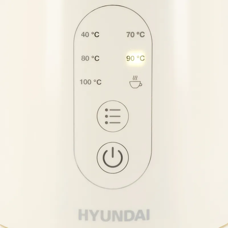 Чайник электрический Hyundai HYK-S3605 1.7л. 2200Вт кремовый корпус: металл