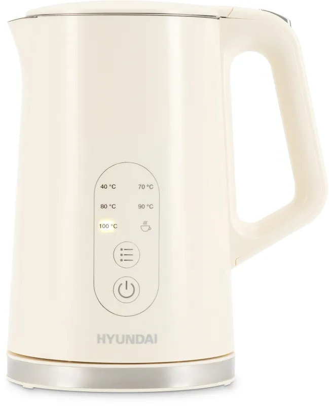 Чайник электрический Hyundai HYK-S3605 1.7л. 2200Вт кремовый корпус: металл