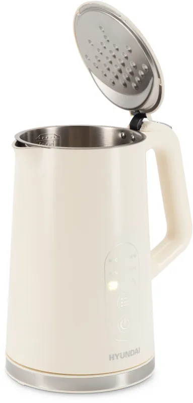 Чайник электрический Hyundai HYK-S3605 1.7л. 2200Вт кремовый корпус: металл