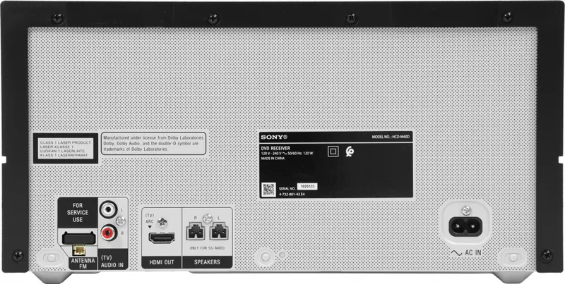 Минисистема Sony MHC-M40D черный CD CDRW DVD DVDRW FM USB BT