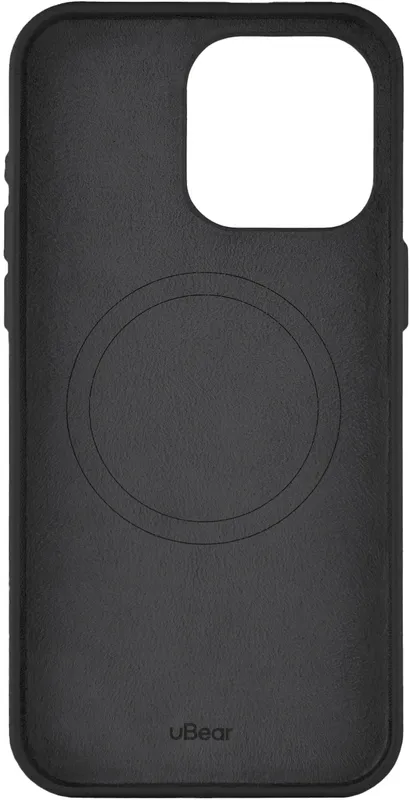 Чехол (клип-кейс) uBear для Apple iPhone 15 Pro Max Capital Case with MagSafe черный (CS307BL67PCP-I23M)