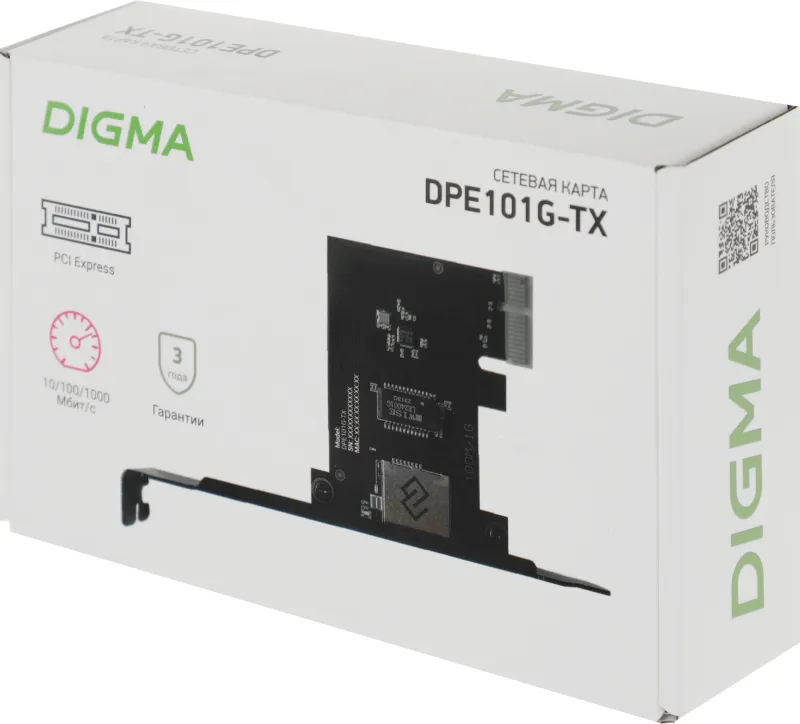 Сетевая карта Gigabit Ethernet Digma DPE101G-TX PCI Express